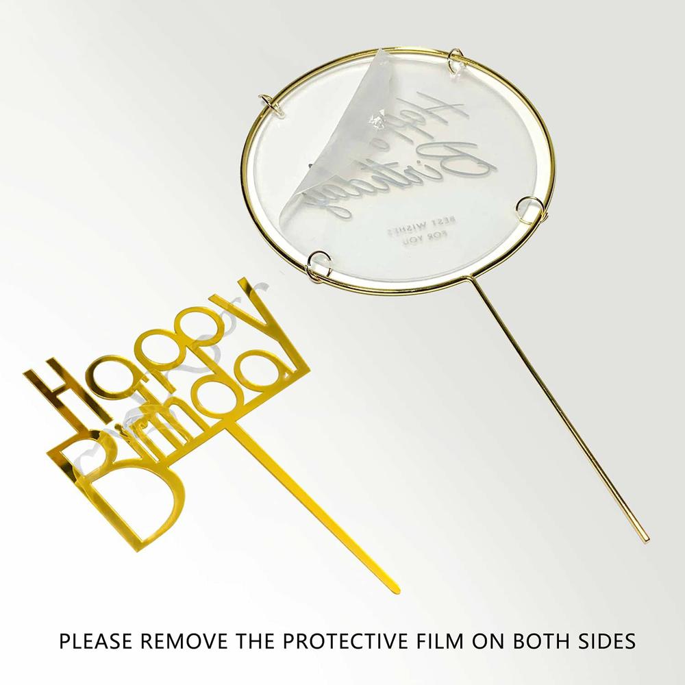 22 штуки украшений-бабочек с акриловыми топперами для торта для украшения детского праздника, свадьбы, дня рождения