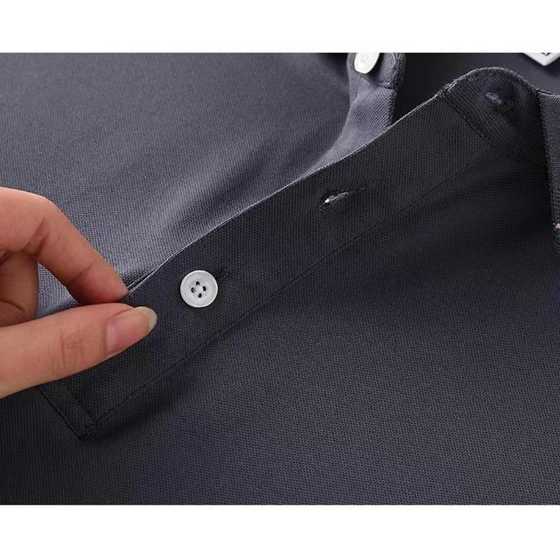 Новая летняя рубашка-поло с вышивкой, хлопковая мужская дышащая рубашка высокого качества с короткими рукавами, деловая повседневная рубашка-поло для мужчин