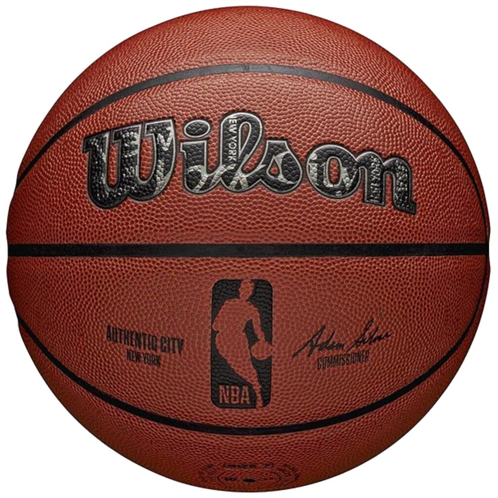 Wilson NBA Authentic City New York Ball, Unisex orange Basketball
