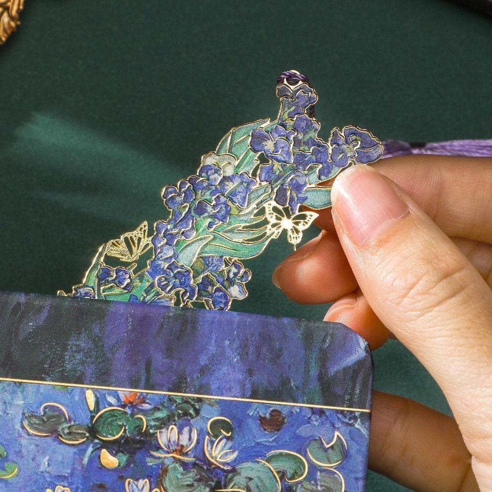 Подарок студенту Металлическая закладка с длинной кисточкой Разделитель страниц Креативная скрепка для книги для чтения