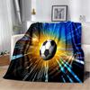 3d Футбольный спортивный силуэт с узором Манта, чехол для дивана-кровати, мягкое одеяло, плед, мягкие теплые фланелевые пледы, подарок для фанатов