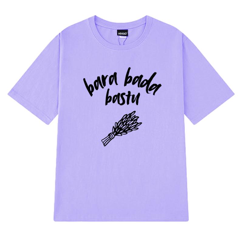 New in Eurovision Song Contest 2025 KAJ Bara bada bastu T shirt Unisex Women Oversized short sleeve Tshirts Unisex 100 Cotton Top