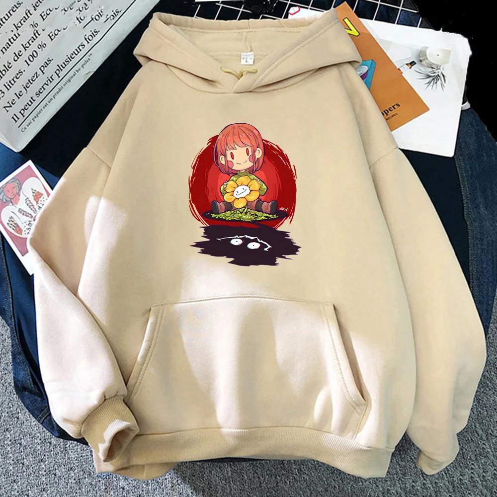Undertale Чара Горячая Распродажа Теплые Большие Свитшоты с Принтом Мужские 2023 Осень Зима Корейский Стиль Свободная Одежда Высококачественные Худи
