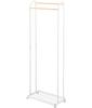 Yamazaki Jitsugyo Hanger Rack Tower with Casters White Approx. W67XD35XH172.5cm Coat Hanger 3516