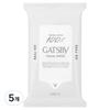 Gatsby Facial Cleansing Tissues Ice Type, 15 Sheets Pack, 15 wipes, 5 pcs