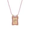 Accessories Square Brand Bohemian Literary Retro Style Tarot Necklace Women'S Rope Long Necklace