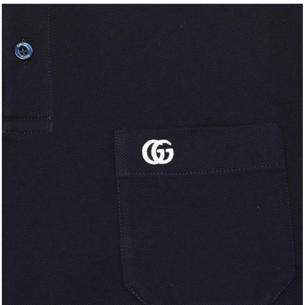 Gucci Gg STripe Collar Polo Men S ShorT Sleeve T ShirT 795174 Xjg16 4003