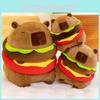 Capybara Adorable Plush Toy Burger Cartoon Girl Sleep Companion Gift Birthday