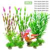 Искусственные растения, 16 шт., аквариумные растения, водные растения, аквариум для дома и офиса, аквариум, трава, декоративные аксессуары