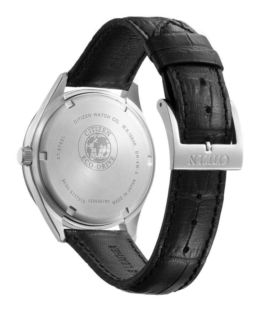 Citizen КОЛЛЕКЦИЯ BV1120-15L Eco-Drive Малая секундная стрелка Синий циферблат с узором "ромбы" Сапфировое стекло Кожаный ремешок Мужские часы Сделано в Японии Оригинал