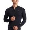 Li-Ning Comfortable Casual Simple Zipper Warm Slim Fit Long Sleeve Cycling Jersey Men Jersey Black LCUY095-1