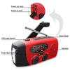 Mobile Phone Charging AM/FM Weather Radio USB Charging Hand-crank Generator FM Radio  Outdoor