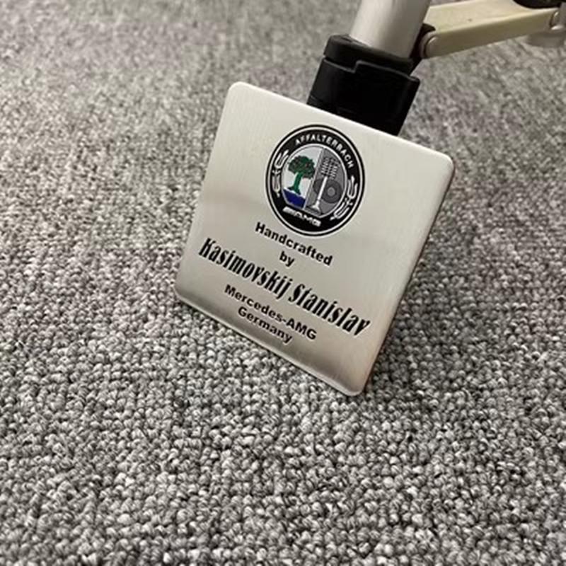 DAR4 1Pc Aluminum Alloy Car Styling Badge Sticker For Mercedes Benz AMG Carlsson W108 W124 W126 W140 W168 W169 W176 W177 W203