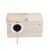 Wooden Bird Nest Wooden Bird House Parrot Breeding Box for Outdoor