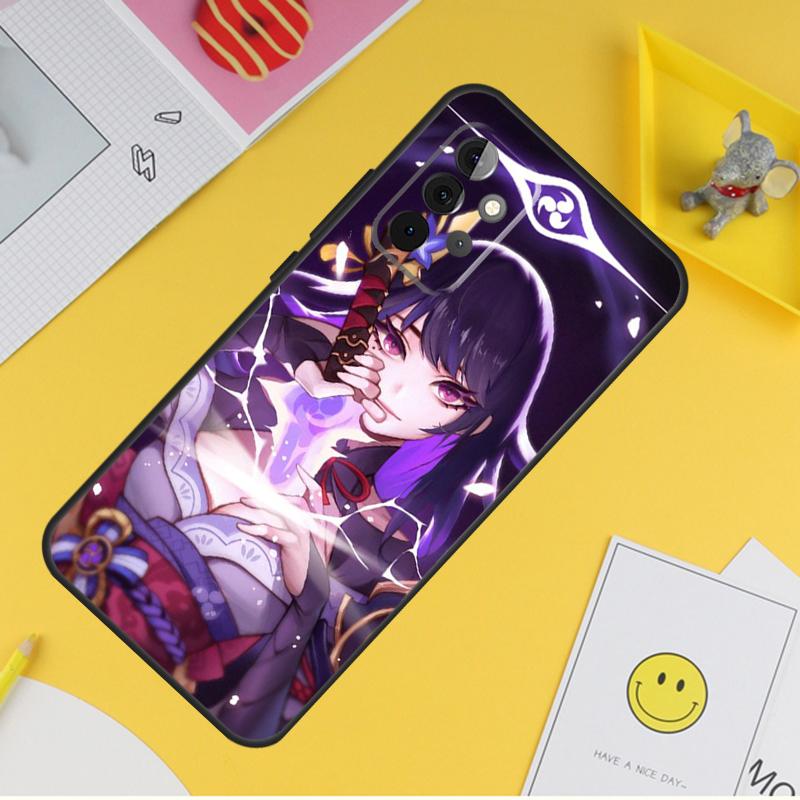 Genshin Impact Raiden Shogun For Samsung Galaxy A14 A34 A54 A12 A32 A52 A51 A71 A53 A33 A13 A15 A25 A35 A55 Phone Case
