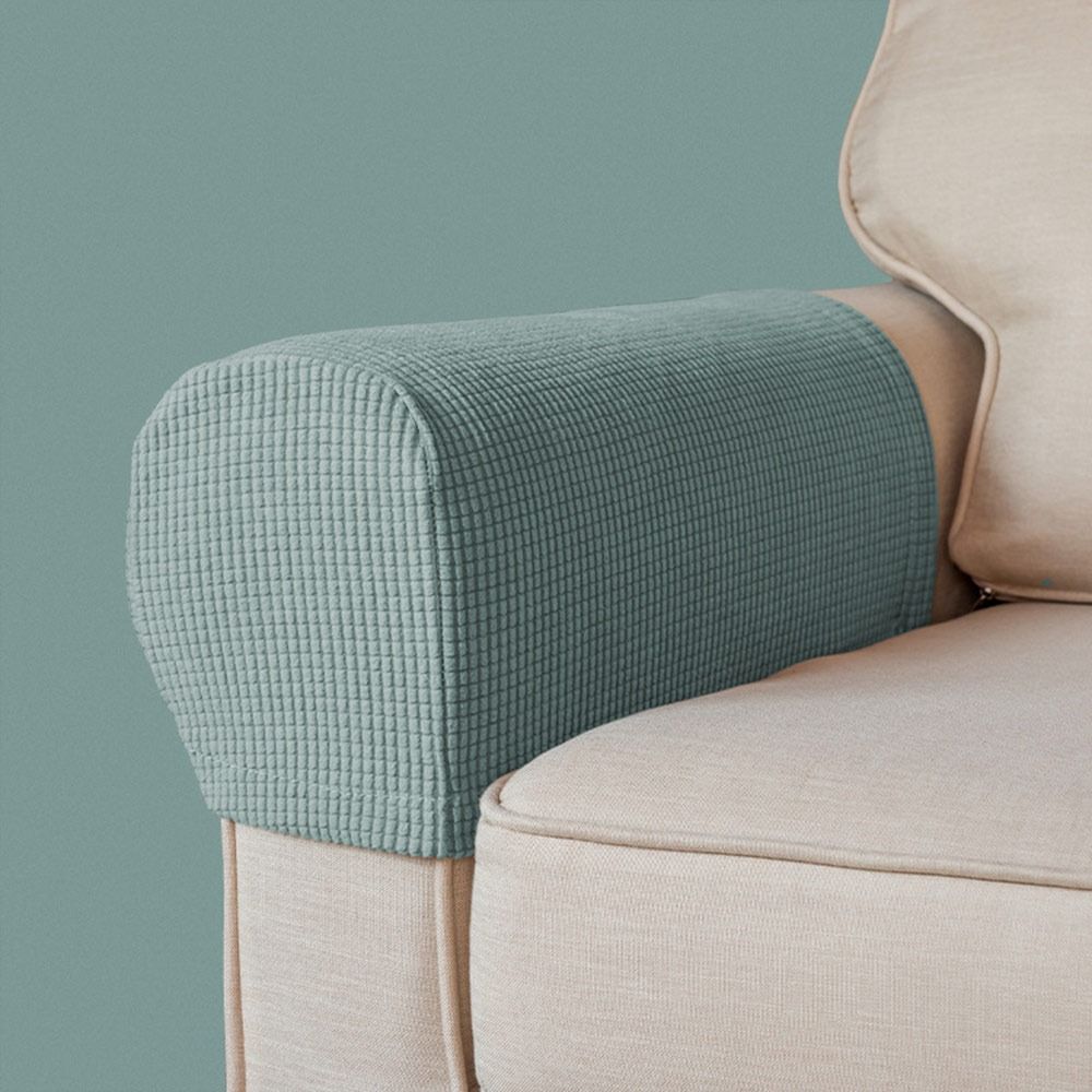 1Pair Stretch Sofa Cover Elastic Couch Arm Protector Sofa Armrest Cover  for Home Furniture Decor