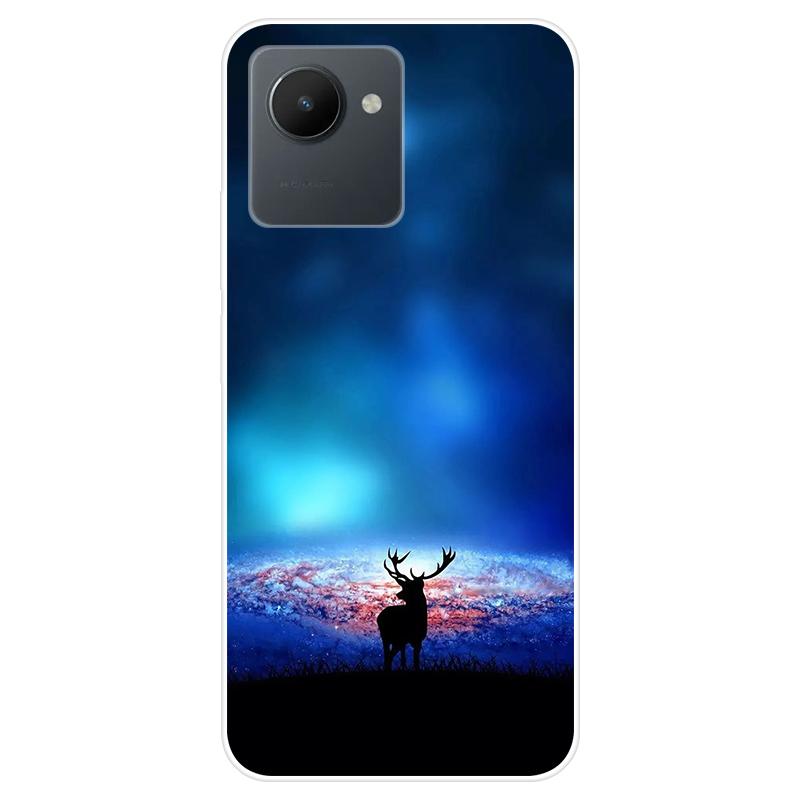 Для Realme C30S C 30S RealmeC30S чехол Мягкая силиконовая задняя крышка Чехол для телефона с рисунком из мультфильма Разнообразие