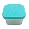 304 Stainless Steel Crisper Lunch Box for Children Silicone Lid Sealed Snack Containers Box Portable Square Sauce Cup