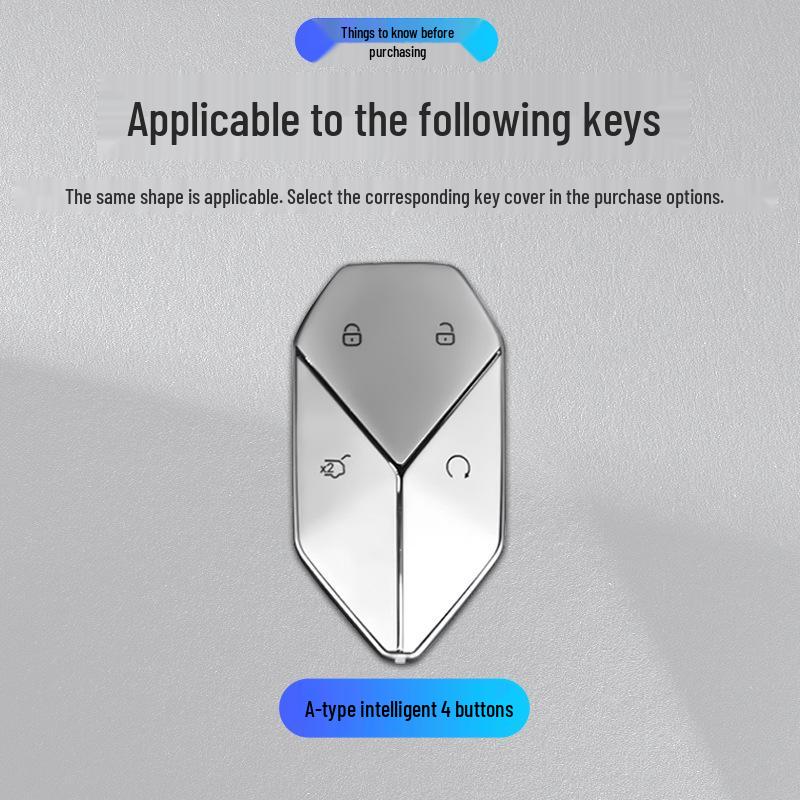 Zinc Alloy Key Fob Case for BYD Leopard 3, 5, 7, 8 Titanium Models