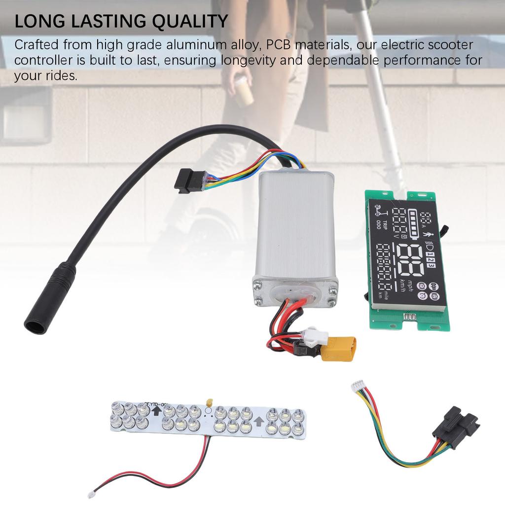 Electric Scooter Controller 8 Inch Aluminum Alloy Controller Control Board Assembly Kit Replacement for S3 Electric Scooter