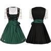 2025 Spring/Summer Women's European & American Cosplay Maid Beer Costume Short Sleeve Dress Set