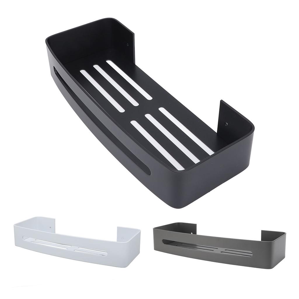 Настенное крепление Полка для ванной комнаты Душевая ванна Однослойная алюминиевая плавающая настенная полка для ванной комнаты