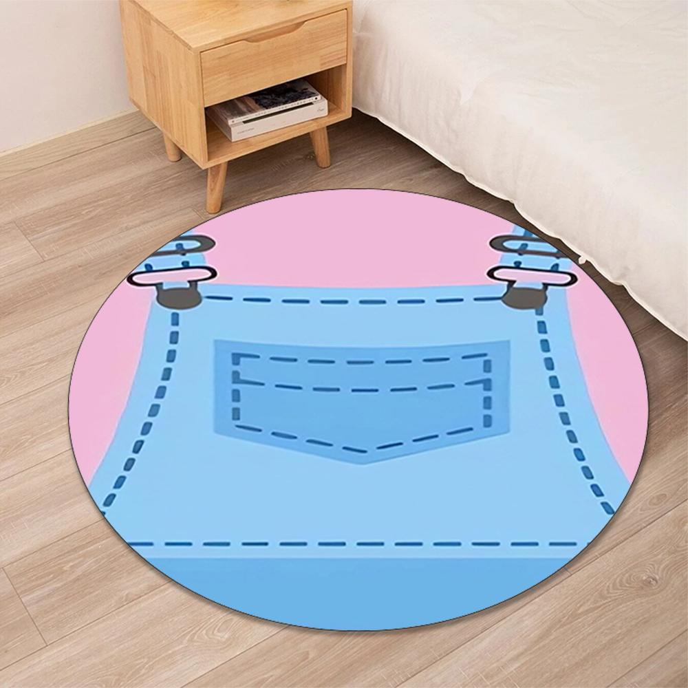 Ms. Rachel Printed Round Rug Carpet Chair Rug Area Rug Entryway Doormats,for Office Chair Living Room Bedroom Kitchen Room.