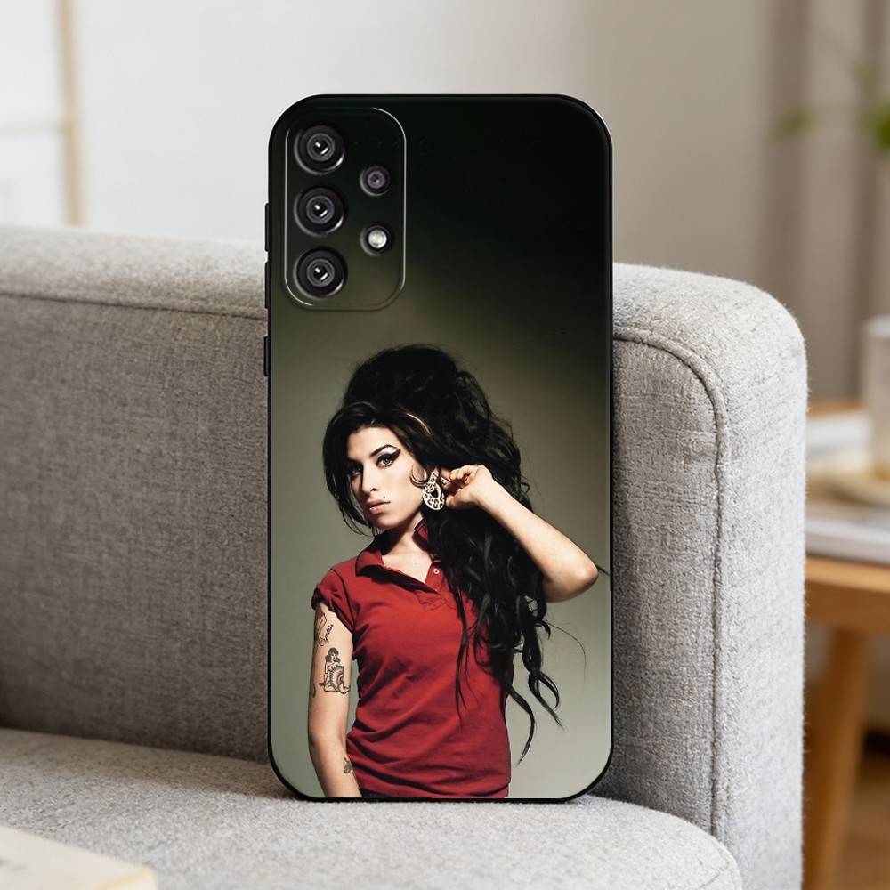 Певица А-Эми Уайнхаус Чехол для телефона для Samsung S25, S24, S21, S22, S23, S30, Ultra, S20, Plus, Fe, Note, 10, 9, 5G Черный чехол