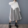 Long Sleeve Plus Size Cotton Mesh Vintage New In Dresses for Women Casual Loose Spring Autumn Shirt Dress