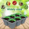 3 шт. Лоток для рассады 6 ячеек Силиконовый лоток для посадки рассады Многоразовый садовый контейнер для проращивания рассады с дренажными отверстиями