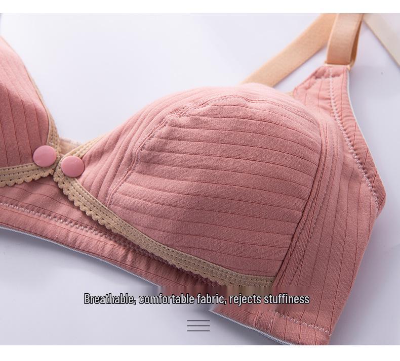 Беспроводной бюстгальтер для кормления большого размера - Застежка спереди, Дышащий, Предотвращающий провисание, Поддерживающий