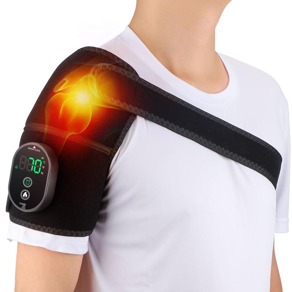 Electric Heating Knee Massager Support Adjustable Heating Knee Belt For Arthritis Shoulder Knee Brace Shoulder Massage Pads