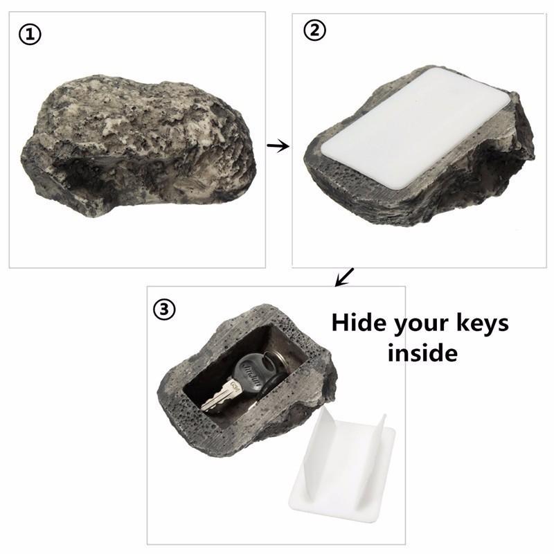 Outdoor Garden Key Safe Box Hidden Rock Hide Keys In Stone Safety Storage For Home RV Safes 2025 New