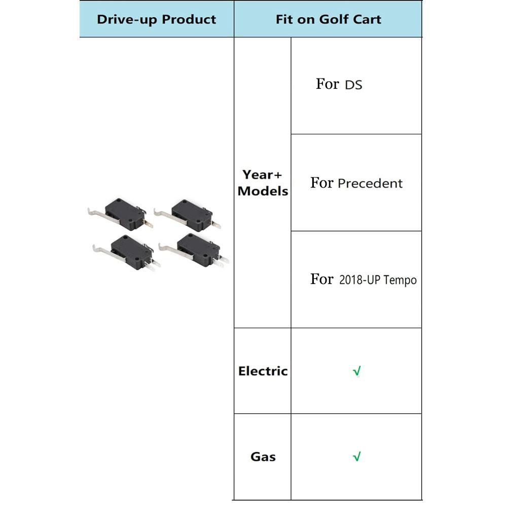 4 шт. Микропереключатель 1014807 1014808 Подходит для Club Car Вперед Назад