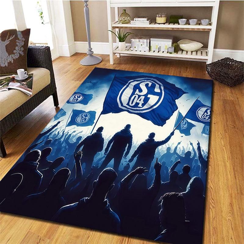 FC Schalke 04 Carpet Rug for Living Room Bedroom Home Sofa Decoration,Kids play Non-slip Floor Mat