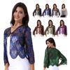 Women 1920s Sequin Hollow Lace Shawl Wraps Evening Cape Flapper Cover Up Bridal Bolero Shrug