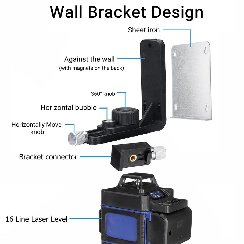 16 линий 3D лазерный уровень самовыравнивающийся 360 горизонтальный и вертикальный крест супер мощный зеленый лазерный луч линия