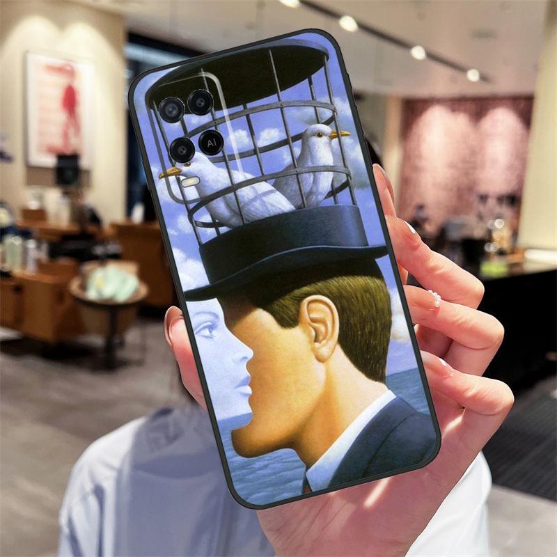 Чехол Rene Magritte для Oppo A78 A98 A79 A18 A38 A58 A40 A60 A80 A16 A76 A96 A15 A74 A94 A54 A17 A77