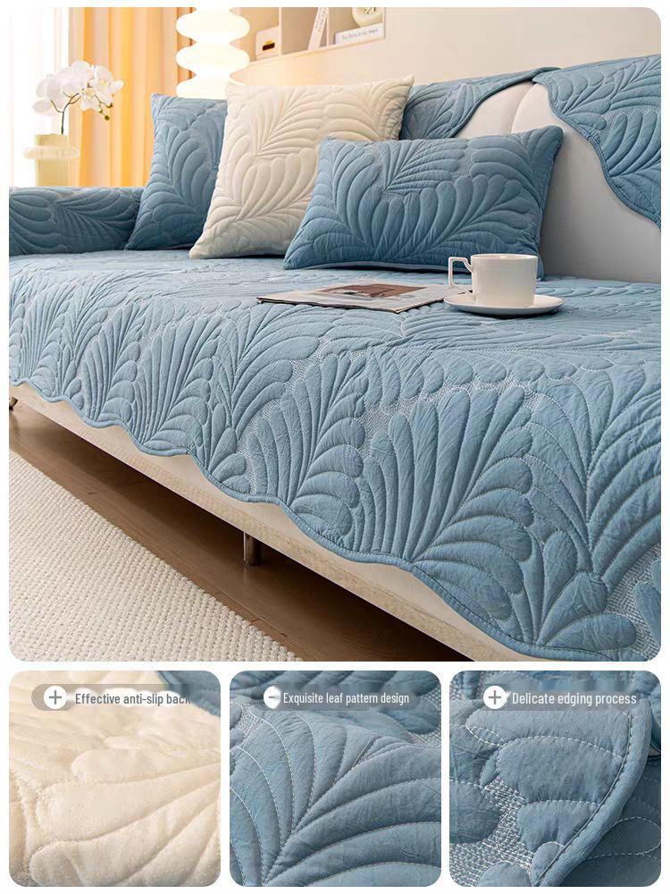 Подушка для дивана с нескользящей обивкой кремового цвета - Коллекция 2024: Стильный, Простой, Универсальный для всех сезонов, Скандинавский дизайн