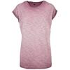 Build Your Brand Womens/Ladies Spray Dye Extended Shoulder T-Shirt