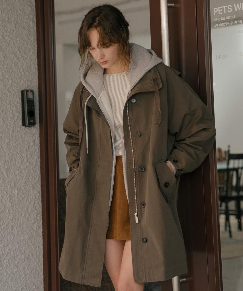 TILL I DIE High Neck Utility Jacket [Tifa06Jk08]_Khaki