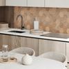 Ready-to-install vinyl panel with decorative print 100x50 cm hexagonal tile pattern