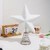 Glitter Star Christmas Tree Topper Sparkly Star Treetop Christmas Ornament for Holiday Home Desktop Party Decor