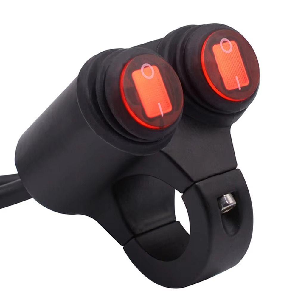 DC12V Кнопка переключателя на руле Водонепроницаемый переключатель включения/выключения фары Противотуманная фара