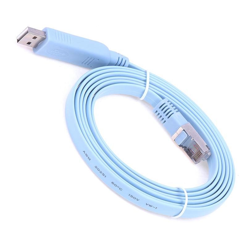 Для маршрутизаторов USB на RJ45 Адаптер консоли Кабель 1,8 м USB на RS232 Последовательный на RJ45 CAT5 Шнур