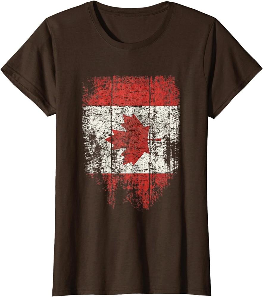 Maple Leaf Canadian Flag Canada Day Patriotic Gift Ladies' Crewneck T-Shirt Unisex T-Shirt
