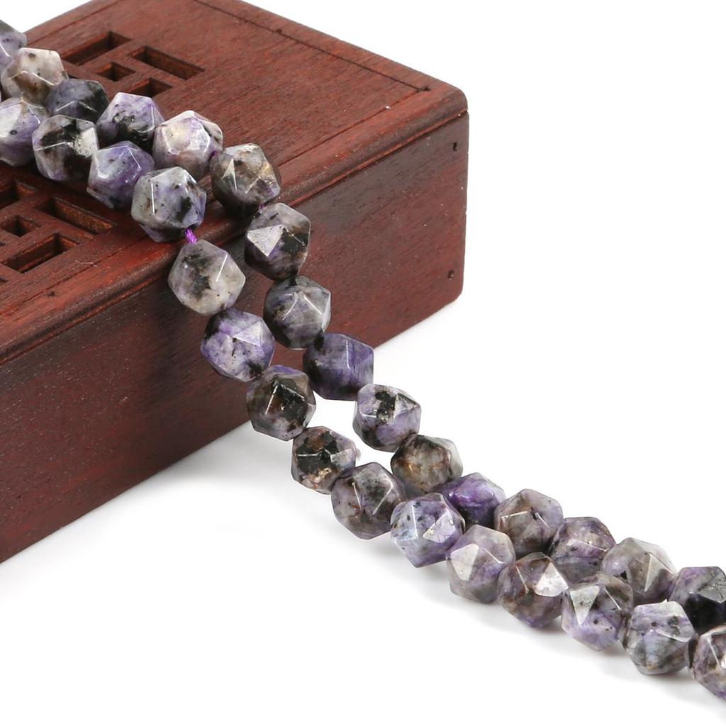 Граненый натуральный камень, острые 8 мм, свободные бусины, ожерелье, браслет, аксессуар для изготовления ювелирных изделий