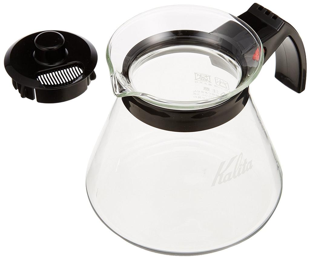 Кофейный сервиз Kalita Easy Pour Thermal 102 из термостойкого стекла для 2-4 человек, 500 мл, можно мыть в микроволновой печи, 500 л, капельный кофейный сервиз