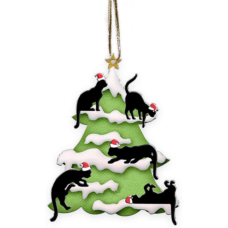 Рождественские питомцы собаки и кошки акриловые автомобильные подвески украшение домашний декор новые поступления кулон KTY