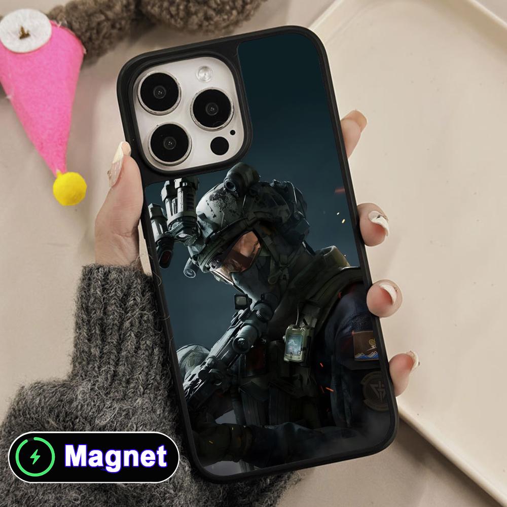 Игровой чехол Delta Force с матовой поверхностью и поддержкой MagSafe для мобильного телефона iPhone 17 16 15 14 13 12 11 Air Pro Max Plus, цветной